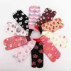 5 paires de chaussettes à deux doigts en coton Chaussettes à deux orteils pour femmes confortables Motif Jacquard Belle mode Chaussettes à la cheville 210720