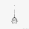 100% 925 Sterling Silver Clear Sparkling Crown Solitaire Ring för Kvinnor Bröllopsgivning Ringar Mode Smycken Tillbehör