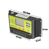 Régulateur de contrôleur de charge de panneau solaire intelligent 10A/20A 12V 24V LCD PWM - 10A