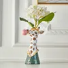 Résine Plantes Succulentes Fleur Planteur Pot Vases Panier Tête D'animal De Bande Dessinée pour La Décoration Intérieure 220210