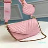 مصمم - المرأة حقيبة الأزياء سلسلة تركيبة جولة عملة محفظة مصغرة جلد محفظة حقيبة crossbody مساء حقيبة