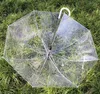 Düğün Favor Renkli Temizle PVC Şemsiye Uzun Saplı Yağmur Güneş Şemsiyesi Şemsiyeleri Gör