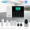 PGST PG105 TUYA GSM System with WiFi IP Camera Smoke Detector RFID Burglar Security Alarm Smart Home Kit