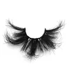 1 Pair 25mm False Eyelashes Diamond Transparent Crystal Eye Lash Box Thick Long Handmade Faux Mink Lashes