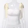 Damestanks dames camis kpop Koreaanse roos sexy tanktop witte riemen crop tops vrouwen zomer slanke camisole modebuis vrouw