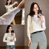 Gcarol Kvinnor Candy Knit Jumper 30% Ull Slim Sweater Spring Höst Vinter Soft Stretch Render Pullover Wear S-3XL 210922