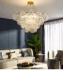 Lustre de cristal de casca de luxo LED LED LIGH