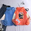 Herrtröjor män tröjor kawaii anime sk8 Infinity Women Long Sleeve Skate Print Cartoon Men Hip Hop Streetwear Pullover