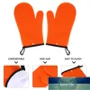 2pcs Oven Mitt Flexible Silicone Heat Resistant Gloves Barbecue Microwave Mitten