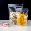 Sacos de embalagem dos doces do alimento transparente lustrosas sacos de embalagem de 100 pcs e feijões do grão e dos feijões