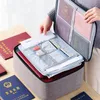 Sacs de rangement Organisateur de documents multicouches Porte-documents pour hommes Billets de bureau Porte-dossier de fichiers Accueil Certificats Sac à main Accessoire