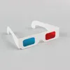 Óculos de papel 3D Vermelho Azul Ciano Cartão de papel Anaglyph universal oferece uma sensação de realidade DVD de filme yy28