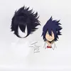 Mój Bohater Academia Boku No Hiro Akademia Amajiki Tamaki Dark Blue Short Cosplay Peruka Syntetyczne Włosy Perucas + Czapka Y0913