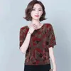 Мода элегантная блестящая блестящая блузка женские женские блузки красный золотой блеск женская плюс размер блеска рубашки 14082 210521