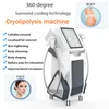 Appareil amincissant congelé pour graisse, technologie cool, réduction de la cellulite, cryolipolisis, forme du corps, machine verticale cryo slim