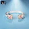 UNY Pulsera Twisted Wire Cable Bangle Diseñador de moda Marca inspirada joyería Brazaletes antiguos Elegantes pulseras de regalo de Navidad 210918