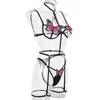 Soutien-gorge Ensembles Beelves Sheer Dentelle Sexy Lingerie Set Femmes Bralette Soutien-gorge et Panty Butterfly Broderie Voir à travers le printemps Summer306q