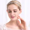 Wedding Tiaras Bridal Hairpins Rhinestone Girls Headband Silver Color Leaves Crystal Crowns Accessories Jewelry for Hair