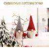 Nouveau Classique Décorations De Noël Articles De Fête Mini Velours Gnome Poupée Arbre Pendentif Elfe Père Noël Enfants Cadeaux De Noël Ornements À La Main Année Décor À La Maison