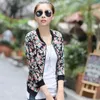 Plus Size XXXL Spring Autumn Floral Jacket No Lining Baseball Uniform Women Ditsy Print Cardigan Outwear jaqueta femininas C5402 210421