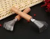 Factory Hair Brush Cleaner Cleaning Tool Comb Brushes Mini Dirt Remover Metal Wire Rake Wooden Handle