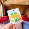 2 pezzi nuovi bambini coreani carino colorato resina frutta frutta fiore duckbill clip dolce ragazza principessa moda tacchiglie accessori per capelli