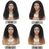Parrucca sintetica brasiliana riccia crespa con fascia 150% densità SOKU Parrucca nera naturale fatta a macchina piena senza colla per le donne nere