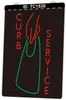 TC1530 Curb Service Light Sign Dual Color 3D Gravura