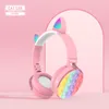 CURANTE BUETOOTH CT850 Nuove cariche auricolari arcobaleno auricolari Bluetooth stereo auricolare ultralong standby per bambini1373729