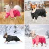 Roupas de cachorro mornas impermeáveis ​​roupas de inverno para pequenos cães grandes animais de estimação casaco de cachorro casaco de cachorro chihuahua pug jumpsuit roupas 211013