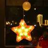 LED Decoração de Natal Sucker Luz Santa Claus Christmass árvore Elk Star Boneco de Boneco de Estrela Cinco
