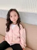 kids girls cardigan winter vaby buttom knitting sweaters coat children039s pink jumper cardigans Clothes1850541