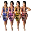 Venda Por Atacado Verão Mulheres Dois Pedaços Dress Mini Saia Sexy Tank Top + Saias Bodycon Fecho Party Vestidos de Noite Esporte Casual Minidress Womens Roupas KLW6471