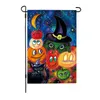 Joyeux Halloween Jardin Drapeau Citrouille Bannière Drapeaux lin double face cour drapeau Festive Party Décoration 90 style T2I52746