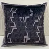 Decorative Pillow Home Textiles Luxury Designer Cushion F Letters Fashion Pillows Cotton Covers With Inner Pillows Home Decor Furnishings