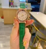 Marka zegarek dla kobiet w stylu kwiatowym skórzanym paskiem kwarcowym zegarek L62