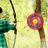 Arc à Poulies Recurve Tir Cible Herbe Tir à l'Arc Paille Flèches Visant Pratique