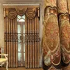 Gordijn gordijnen European-stijl high-end licht luxe borduurwerk schaduwen pastorale prachtige valance gordijnen voor woonkamer slaapkamer dineren