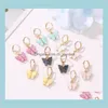 Koreanische Art Ehrendrohr Earing Süßes Gold Überzogene Charme Anhänger Ohr Clip Ohrringe für Frauen Dame Geschenk Hyzvk Baumel Kronleuchter U5KLG
