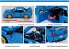 Technical Classic Sport Car Subaru WRX STI 22B Building Block Model Pull Back Pojazd Zabawki Zabawki Zabawki dla chłopców Gifts H0917