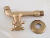 Bathroom Sink Faucets Antique Brass Single Cross Handle Wall Mount Mop Pool Faucet Garden Water Tap Laundry Taps Mav3158925491