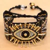 RTTOOAS 2020 черный турецкий злой глаз счастливому дружбе браслеты повязки роскошный браслет очарования для женщин
