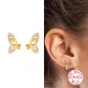 earring on right ear