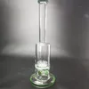 緑の高ホウケイ酸ガラスの水のぼんぼのホーカーのフィルターの油ダブカコの管の喫煙アクセサリー