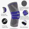 Elbow knäskydd 2021 Protector Pad 3D Weaving Silicone Spring Sticked Ftiness Sleeve Basketball Compression Support