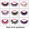 3D Luxury Colorful Mink Eyelashes 24 colors Natural Long Individual Thick Fluffy False Lashes Makeup Extension Tools