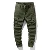 Marka moda męska Jogger Cargo spodnie dresowe na co dzień luźne taktyczne wojskowe spodnie bawełniane duże rozmiary Streetwear 210715