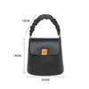 High quality womens bags fashion handbag purse fold Korean outdoor leisure messenger bucket-shaped leather design lady totes bag