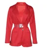 Women Retro Slim Fitness Long Sleeve Blazer Coat Button Casual Outwear Jacket Ladies Double Breasted Lapel Blazer Autumn