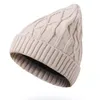 100% Acrylic Soft Stretch Diamond Plaid Winter Hat Men Women Knitted Beanies Skull Cap Pale Grey Beige Brown Red Black Khaki Beani2606